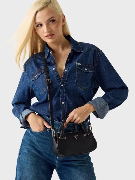 Сумка сэтчел Guess черная