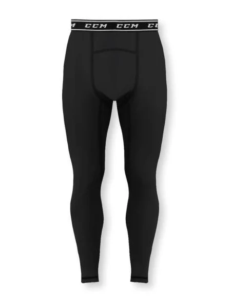 Spodnie CCM Kids Long Thermal Ice Hockey XL czarne