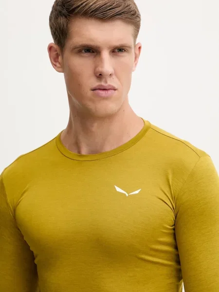 Salewa longsleeve sportowy Puez Melange żółta