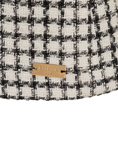 Sukienka koszulowa dziecięca Balmain czarna