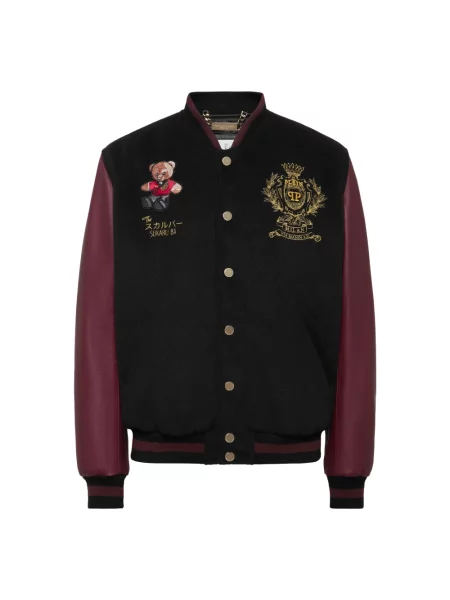 Kurtka skórzana Philipp Plein czarna