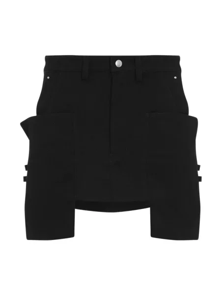 Spódnica mini Rick Owens wełniana czarna
