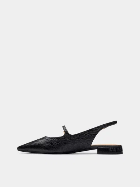 Кожаные босоножки Clarks черные