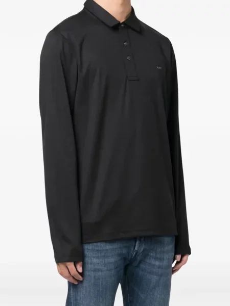 Lung tricou polo Michael Kors negru