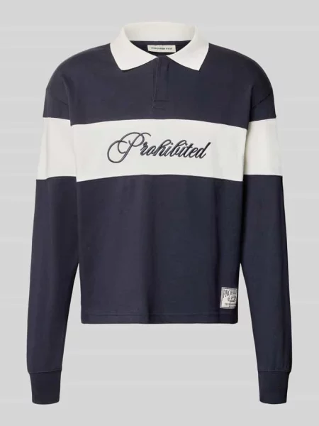 Bluza z czystej bawełny Prohibited granatowa