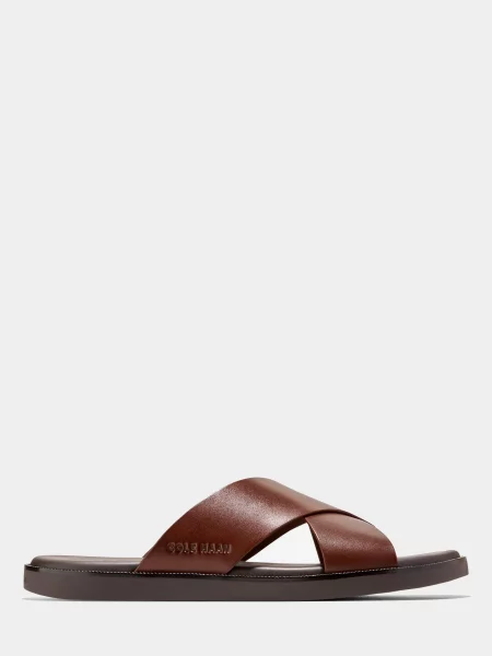 Cole Haan Шльопанці Темно-коричневий Шкіра коричневі