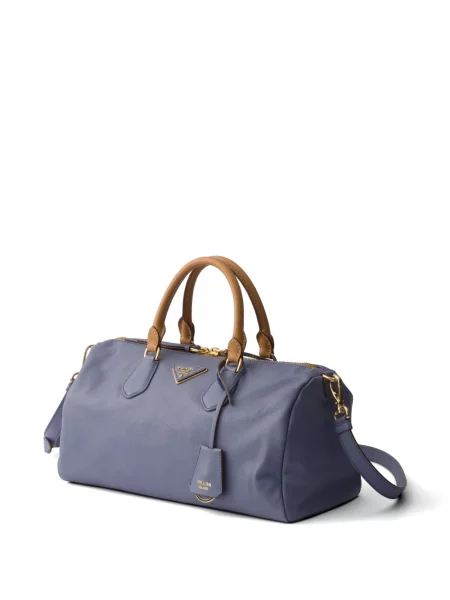 Top Prada din piele albastru