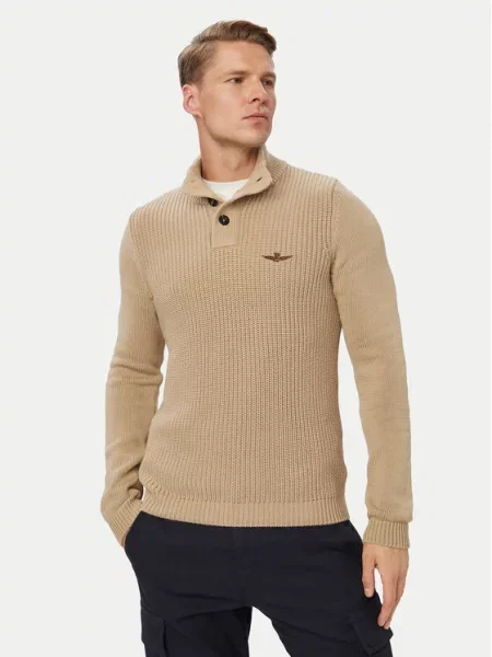 Aeronautica Militare Sweter beżowy