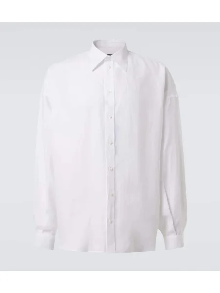 Lanena srajca Dolce&gabbana bela