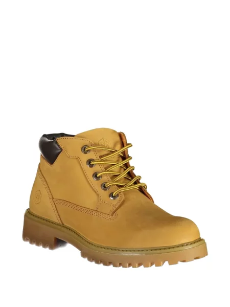 Botine Lumberjack din piele galben