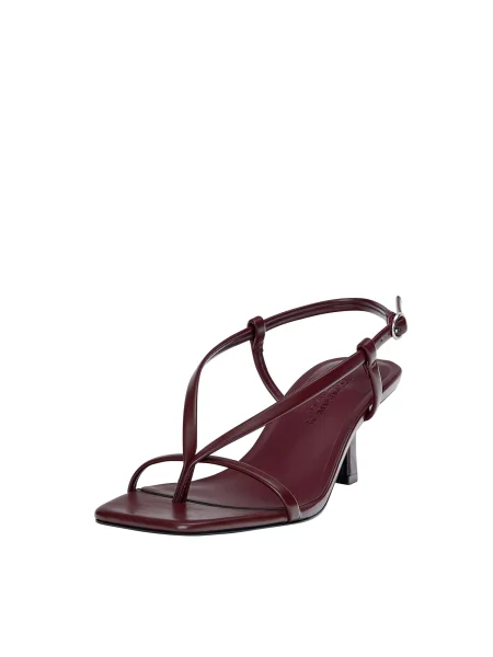 Pull&Bear Žabky červeň burgundská