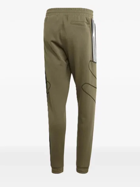 Pruhované krajkové pruhované tričko Adidas s vázáním šedé