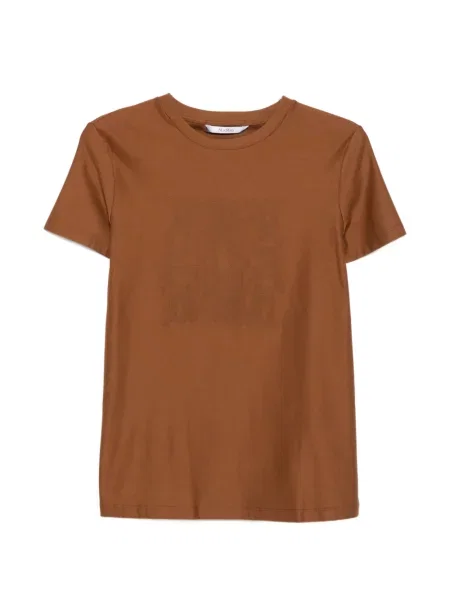 Scurt tricou Max Mara cu imagine maro