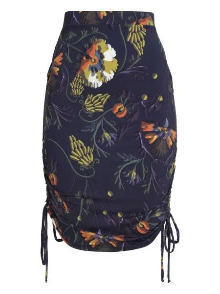 Fustă Brigitte cu model floral negru