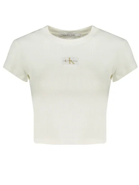 Tricou Calvin Klein scurt alb