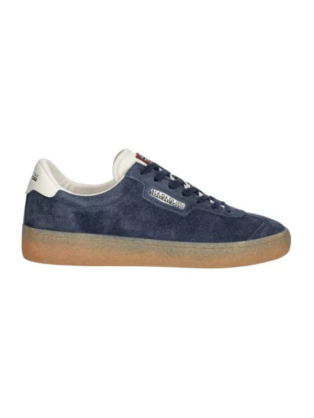 Sneakersy Napapijri skórzane niebieskie