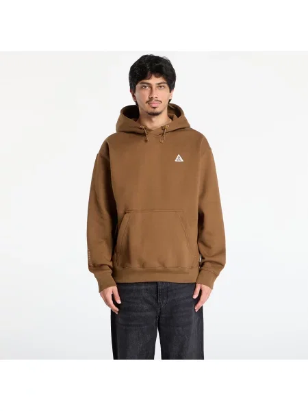 Суитшърт Nike ACG "Tuff Fleece" Pullover Hoodie Mosswood Brown/ Lt Khaki/ Summit White M бяло