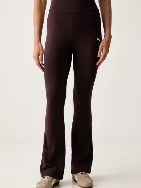 Puma sportovní legíny s Flared Leggings hnědé