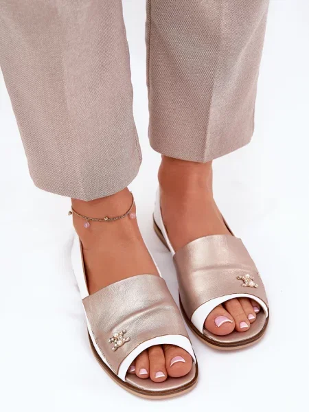 Балеринки Zazoo c отворени пръсти бяло