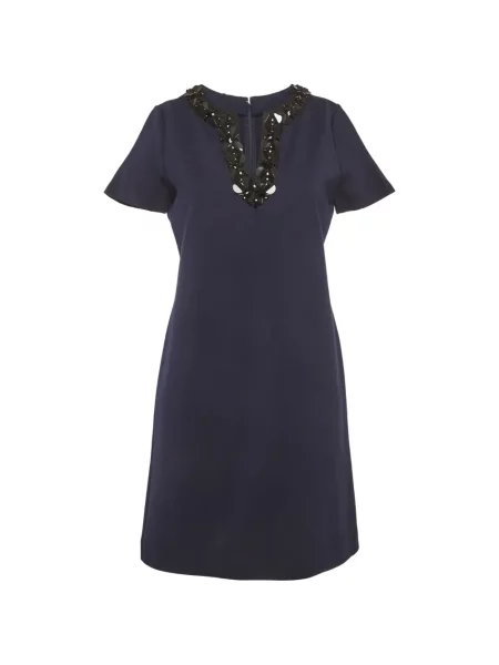 Rochie midi County Of Milan cu paiete albastru