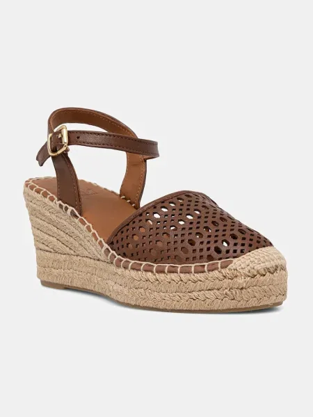 Usnjene espadrile Billi Bi rjava