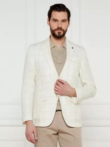 BOSS BLACK De in sacou cu adaos de lână negru