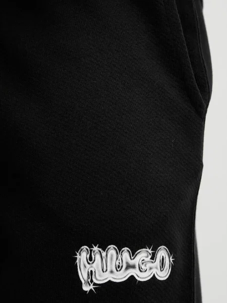 Спортивні штани Hugo Blue з принтом чорний