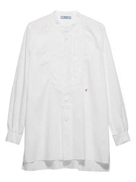 Cămașă Prada cu broderie alb
