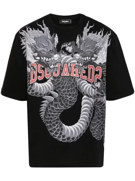 Tricou Dsquared2 cu imagine negru
