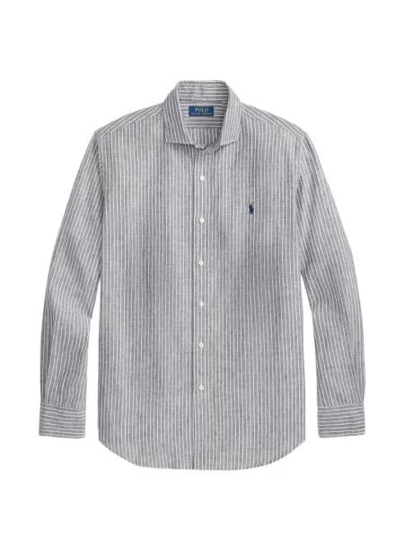 Koszula Polo Ralph Lauren w paski szara