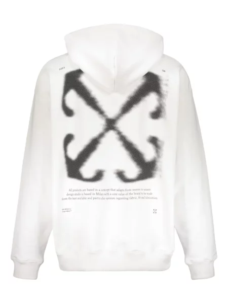 Hanorac cu glugă Off-white alb