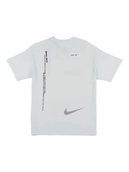 Dzianinowa koszulka Nike o krotszym kroju garniturowa szara