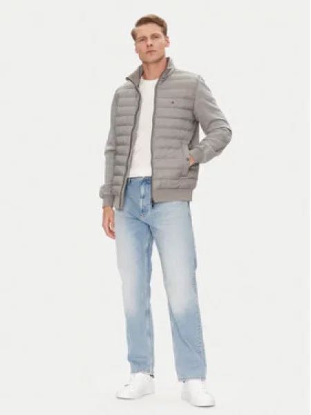 Tommy Hilfiger Bunda pro přechodné období šedá