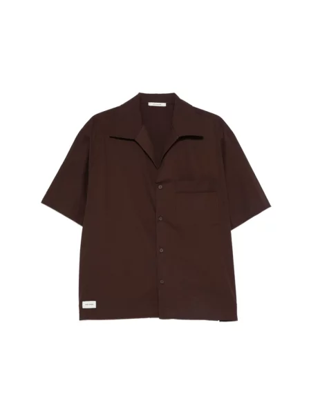 Koszula Entire Studios z krótkim rękawem brązowa