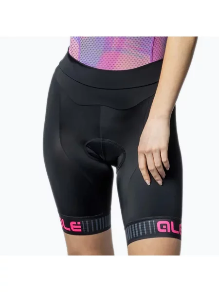 Pantaloni scurți de ciclism pentru femei Alé Traguardo fluo pink roz