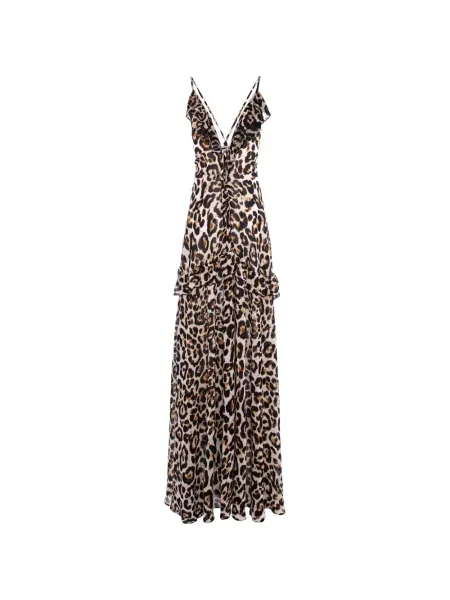 Rochie maxi Cuanna cu imagine cu model leopard