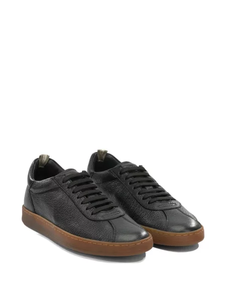 Sneakerși Officine Creative din piele negru