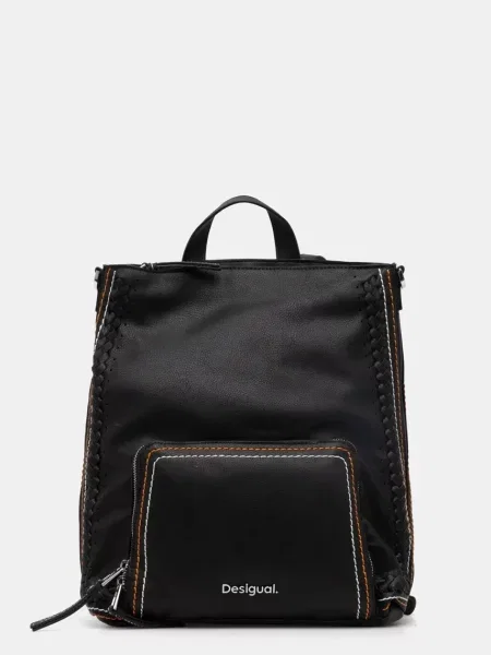 Desigual rucsac TRAMA PRETORIA femei mic neted negru