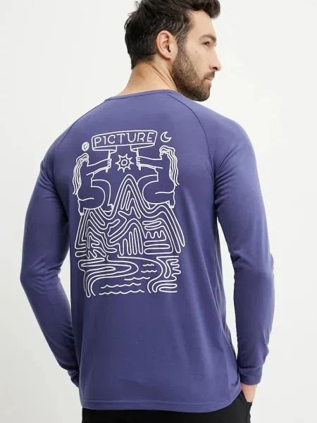 Majica z dolgimi rokavi Picture Maribo vijolična