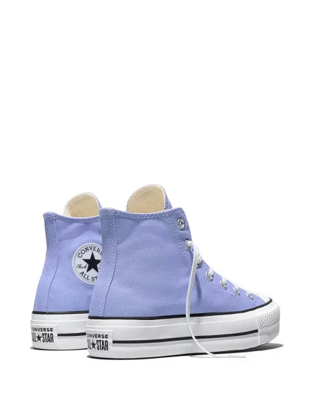 Decupat hanorac cu fermoar Converse clasic cu tepi albastru