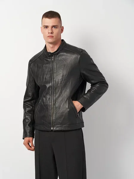 Кожаная куртка Ricco Grande черная