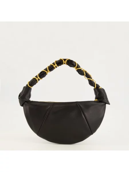 Torebka hobo Saint Laurent skórzana czarna