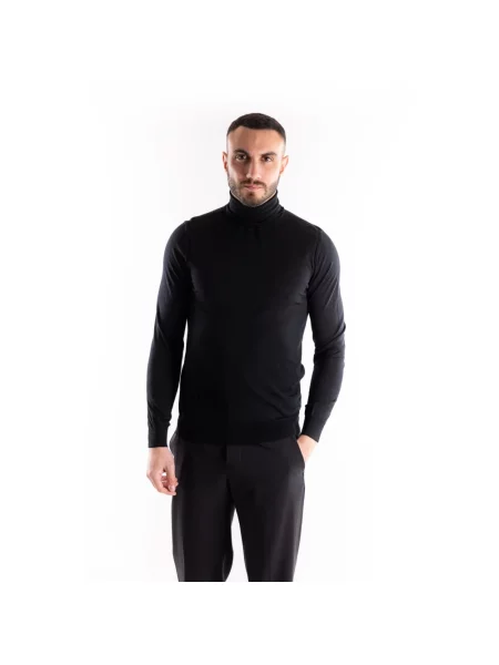 Golf Paolo Pecora wełniany czarny