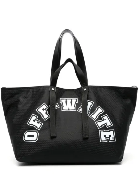 Geantă Off-white cu imagine plasă alb