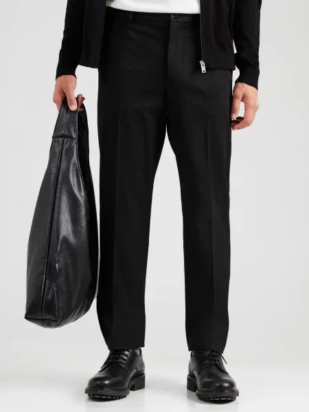 Karl Lagerfeld Pantaloni cu dungă negru