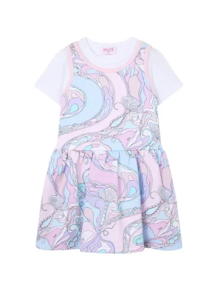 Sukienka mini dziecięca Pucci różowa