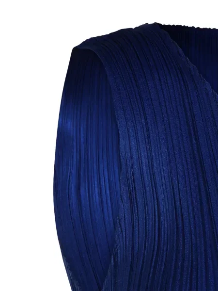 Top Pleats Please Issey Miyake bez rukávů modrý