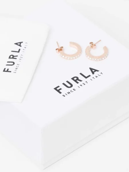 Naušnice Furla zlatna