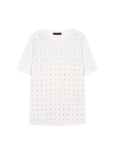 Koszulka Fiorella Rubino z dżerseju biała