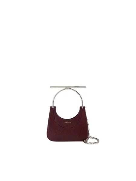 Torebka Alexander Mcqueen skórzana czerwona